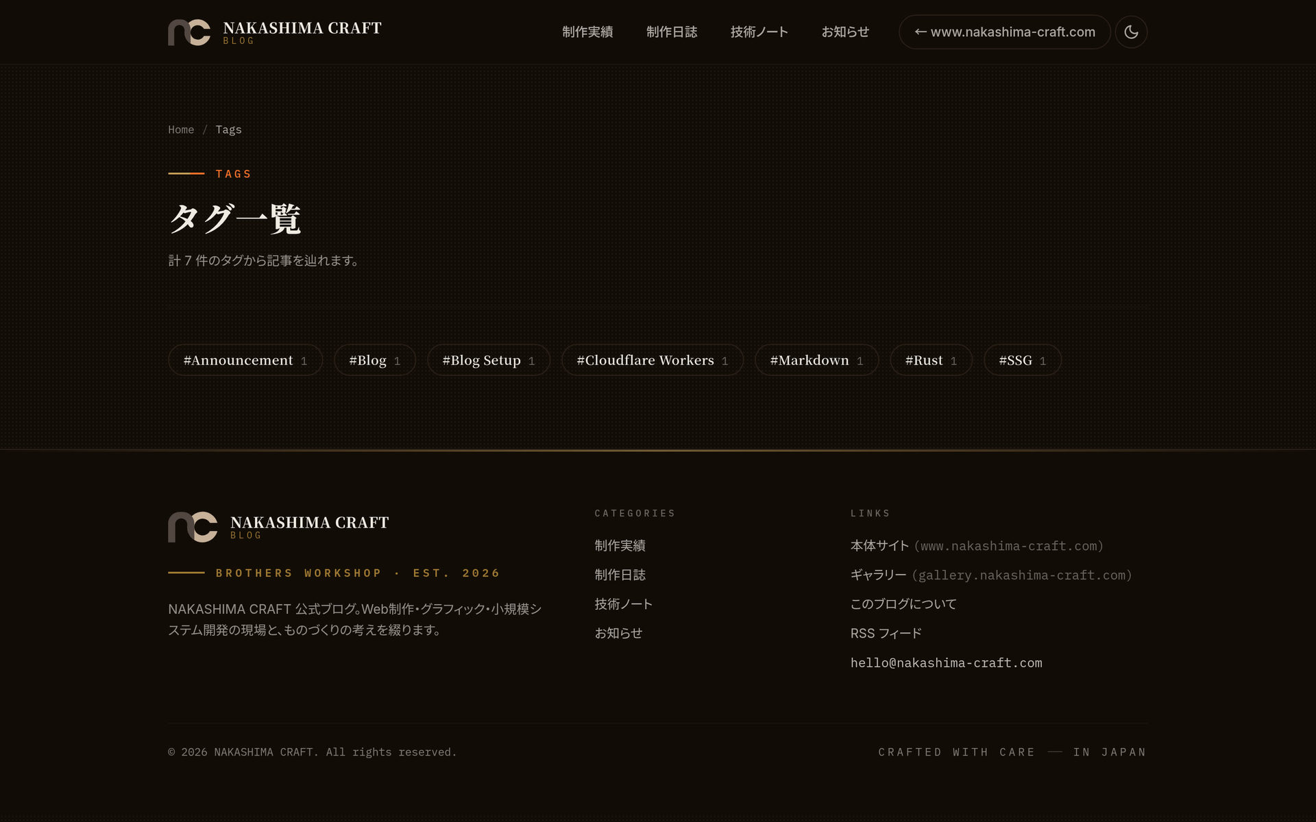 NAKASHIMA CRAFT 公式ブログ の関連画像 3